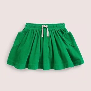 Mini Boden Woven Twirly Skirt Green Corduroy Toddler Girl 3-4T